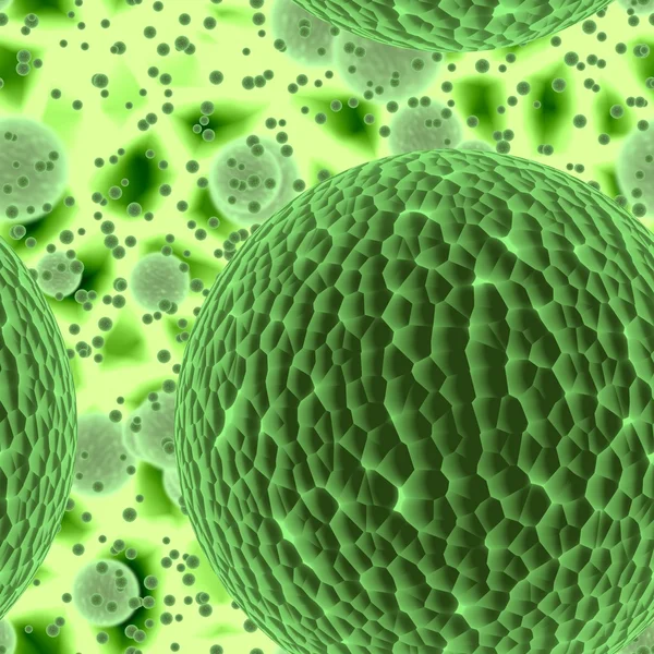 Бактерії або вірусні сфери — стокове фото