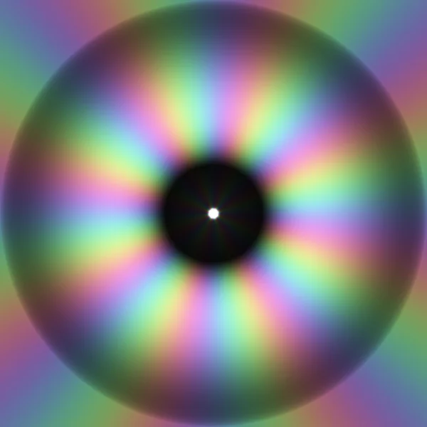 虹穏やかなぼやけたディスクでカラフルなストリーム。カラフルな背景の円の抽象的なイラスト。風見鶏をひっくり返し. — ストック写真