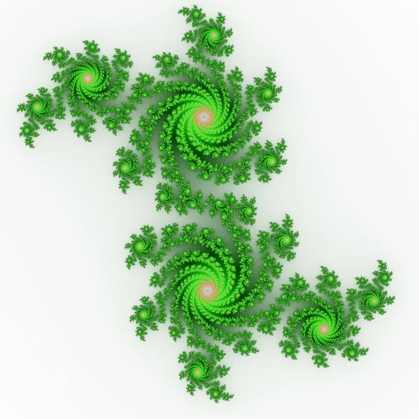 Populaire fractal ornamenten op witte achtergrond. — Stockfoto