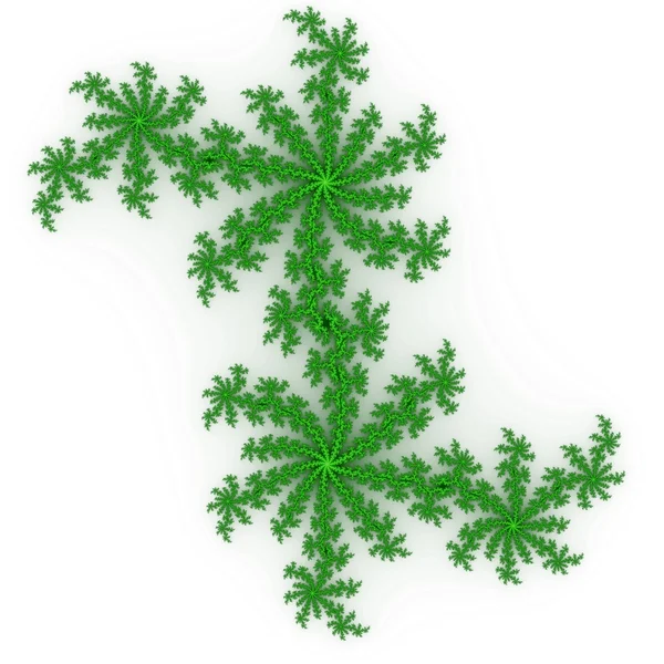 Popular fractal ornaments in white background. — Stock Photo, Image