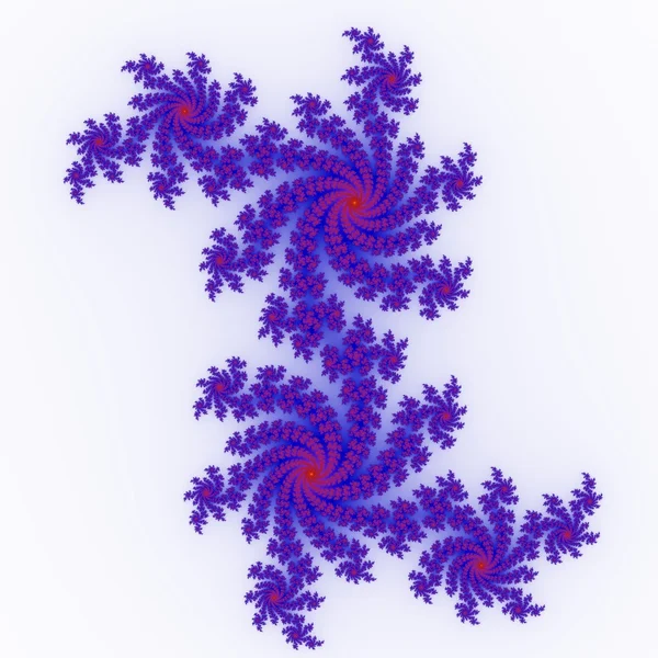 Popular fractal ornaments in white background. — Stock Photo, Image