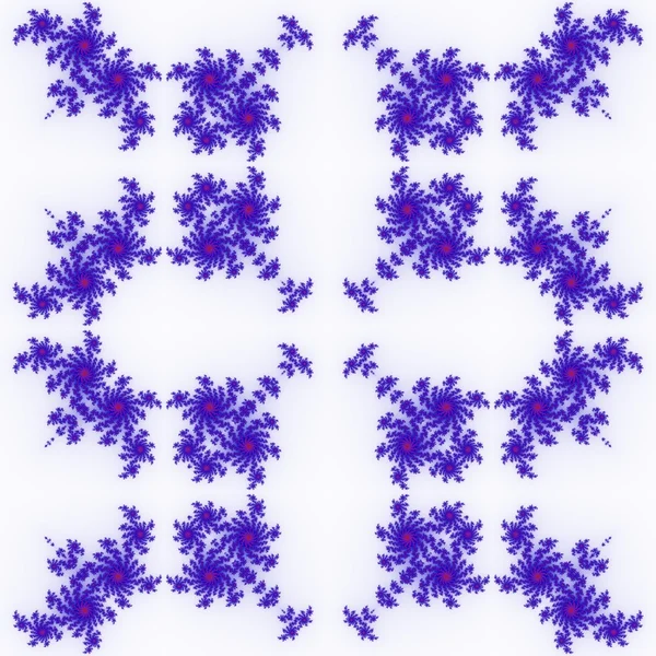 Populaire fractal ornamenten op witte achtergrond. — Stockfoto