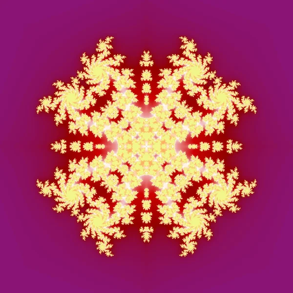 Popular fractal ornaments in white background. — Stock Photo, Image