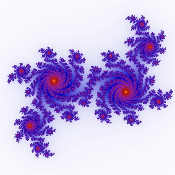 Popular fractal ornaments in white background. — Stock Photo, Image