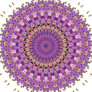 renkli mandala süsleme zengin gösteren resim 