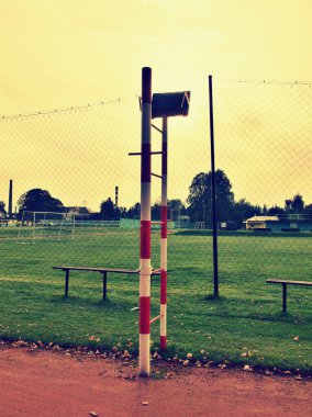 Referee seat in the volleyball or tennis outdoor court     