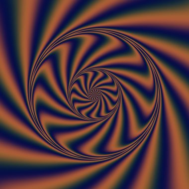 Psychedelic Rüzgar sarmal. Psychedelic spiral ile dijital soyut resim 