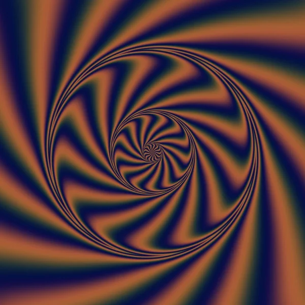 Spirale psychédélique du vent. Image abstraite numérique avec une spirale psychédélique — Photo