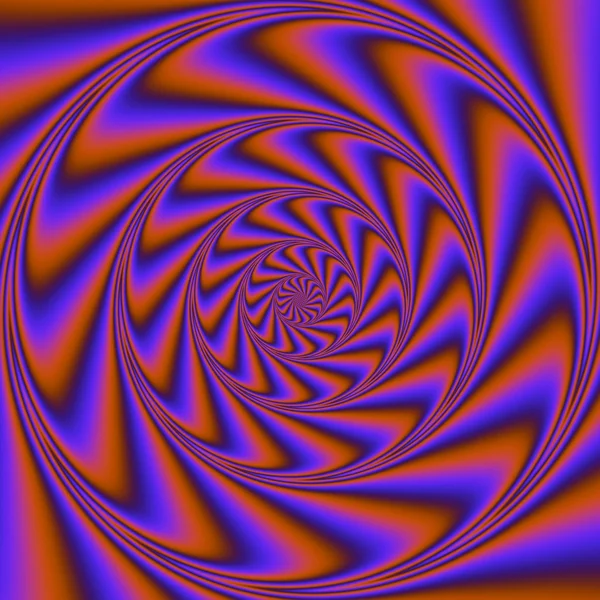 Psychedelic Rüzgar sarmal. Psychedelic spiral ile dijital soyut resim 