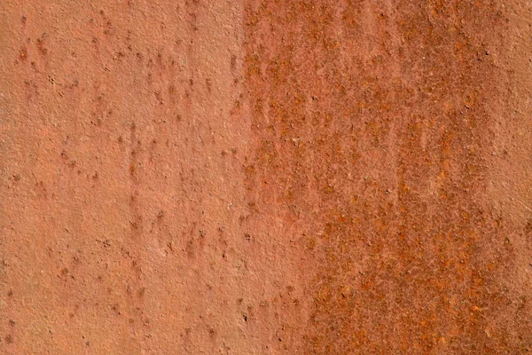 Corrosão metálica. Estrutura suave laranja de oxidação na costura soldada . — Fotografia de Stock