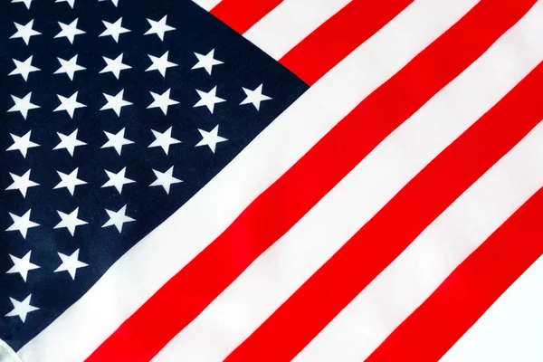 Close up United States of America flag. Image of the american flag studio image