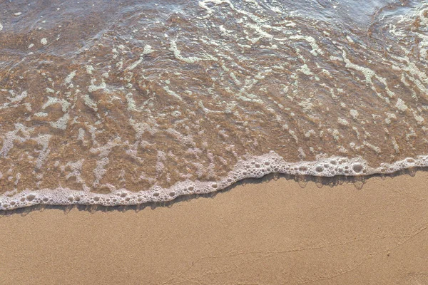 Onda Suave Del Mar Playa Arena Enfoque Suave Imagen Borrosa — Foto de Stock