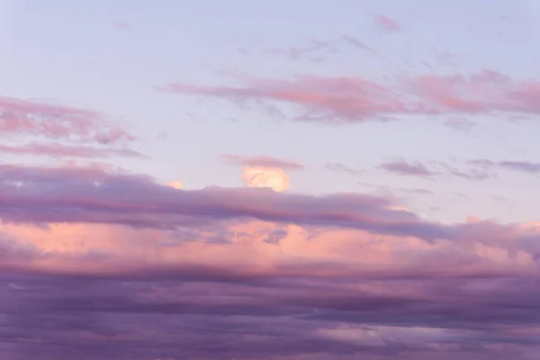 Cielo Viola Rosa Belle Nuvole Con Sfondo Astratto Colorato Bel — Foto Stock