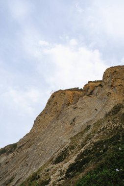 Zumaia 'nın sinekleri. Bask kıyıları, UNESCO tarafından Dünya Mirası ilan edildi. Dünya 'daki sineklerin arkeolojik oluşumları. 