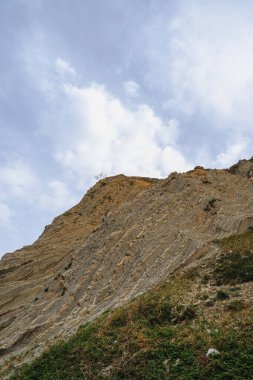 Zumaia 'nın sinekleri. Bask kıyıları, UNESCO tarafından Dünya Mirası ilan edildi. Dünya 'daki sineklerin arkeolojik oluşumları. 