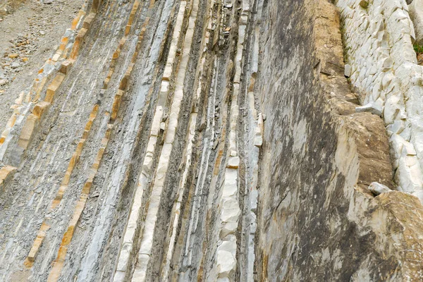 Flysches Zumaia Costa Vasca Declarada Patrimonio Humanidad Por Unesco Formaciones — Foto de Stock