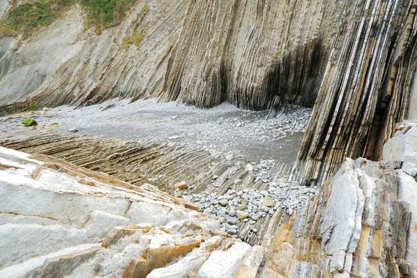 Flysches Zumaia Costa Vasca Declarada Patrimonio Humanidad Por Unesco Formaciones — Foto de Stock