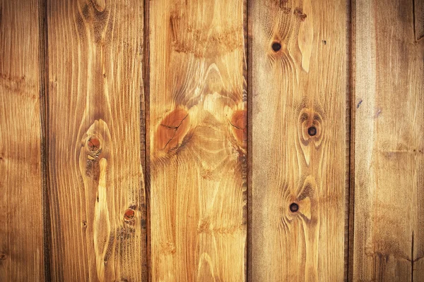 Ripas de madeira marrom com nós unidos . — Fotografia de Stock