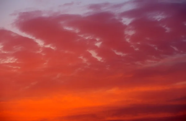 Fiery orange sunset sky. — Stock Photo, Image