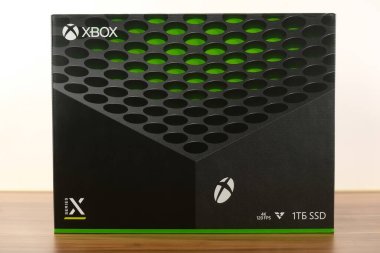 Moskova / Rusya - 2020, Kasım 03: Yeni video oyun konsolu Xbox Serisi X