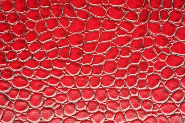 Red crocodile leather imitation texture to background — Stock Photo, Image