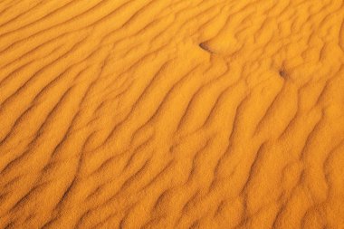 Çöl Kum arka plan. Altın çöl batımına