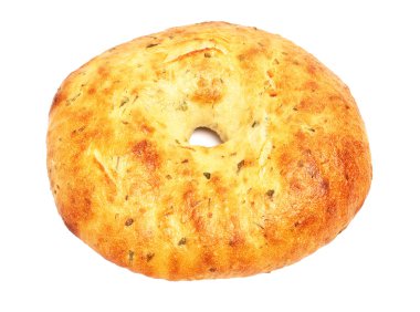 beyaz arkaplanda izole edilmiş pita ekmeği