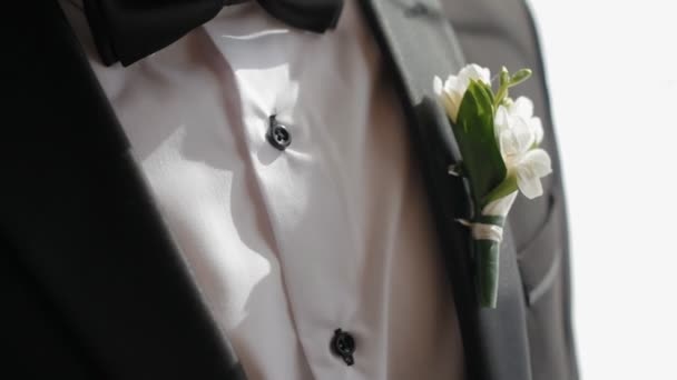 Mooie bruiloft details. — Stockvideo