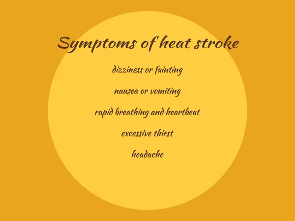 Yaz sıcağında güvenli korumak. Bilgi belirtileri ile slayt
