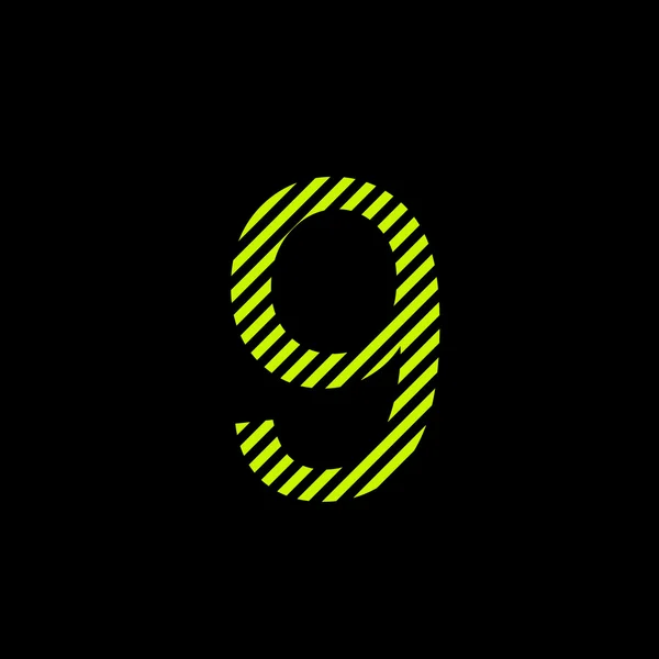 Dokuz numara. Siyah ve parlak kireç zehir renk.