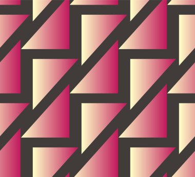 Renkli üçgenler ile kesintisiz geometrik desen