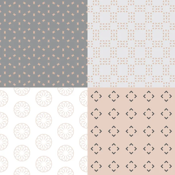 set van vier naadloze patronen