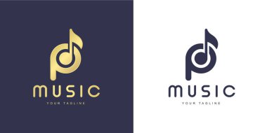 Minimalist P harfi logosu 