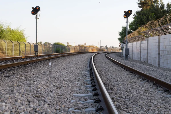 Photo of railway tracks. — Stock Photo, Image