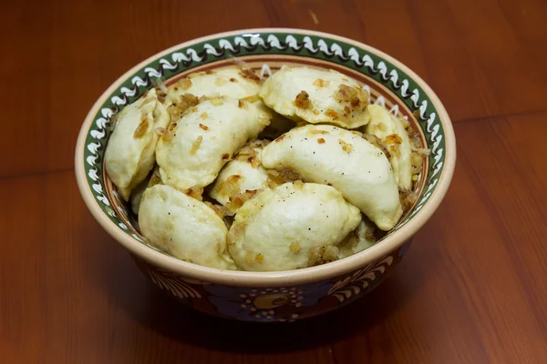 Pyszne pierogi domowe . — Zdjęcie stockowe