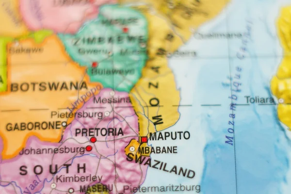 Regno dello Swaziland mappa per paese  . — Foto Stock