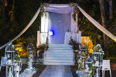 Yahudi Hupa, düğün putdoor .