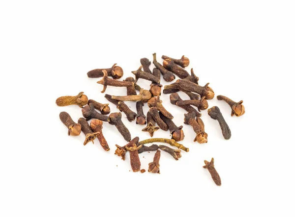 Cloves against white background — Stock Photo, Image