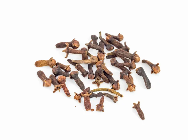 Cloves against white background — Stock Photo, Image