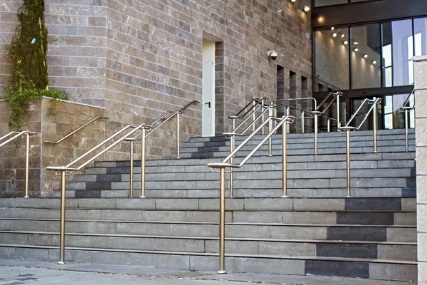 Stainless steel railings — Stock Photo, Image