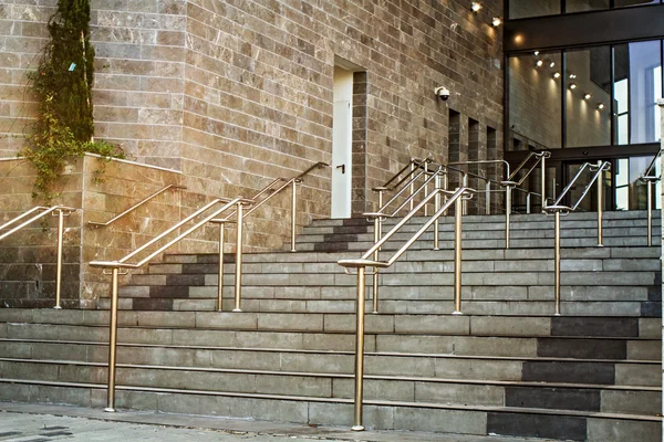 Roestvrij staal balustrades — Stockfoto