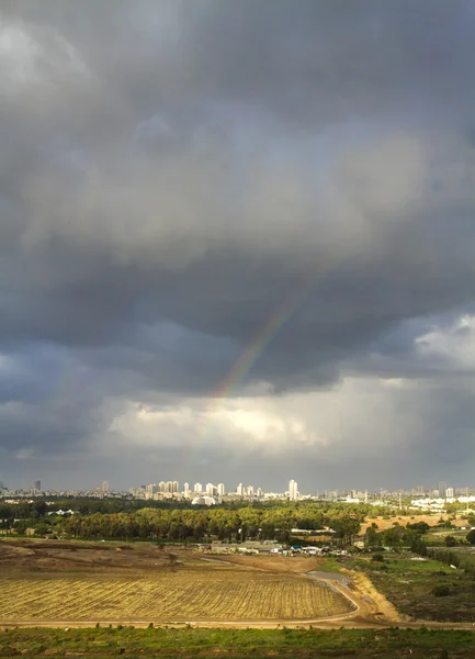 Tel Aviv ve Ramat Gan. — Stok fotoğraf