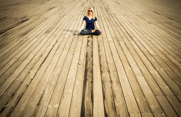 Lotus position. — Stock Photo, Image