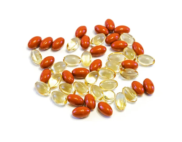 Nutritional supplement capsules. — Stock Photo, Image