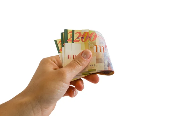 Two hundred shekel bank notes . — Stock Photo, Image