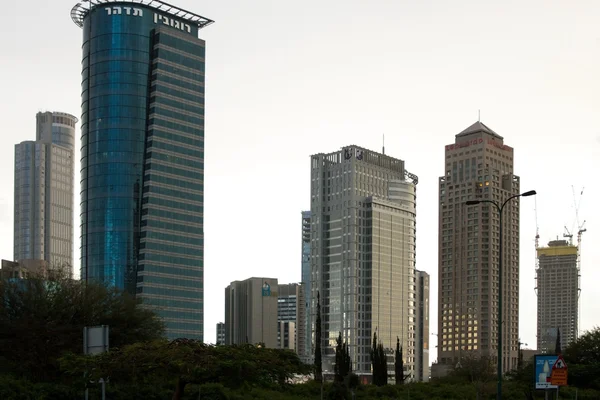 Tel Aviv  Skyline at night — Stock Photo, Image