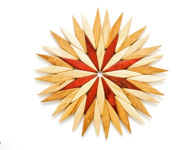 Sıcak tava veya çaydanlığın altındaki ahşap stand .