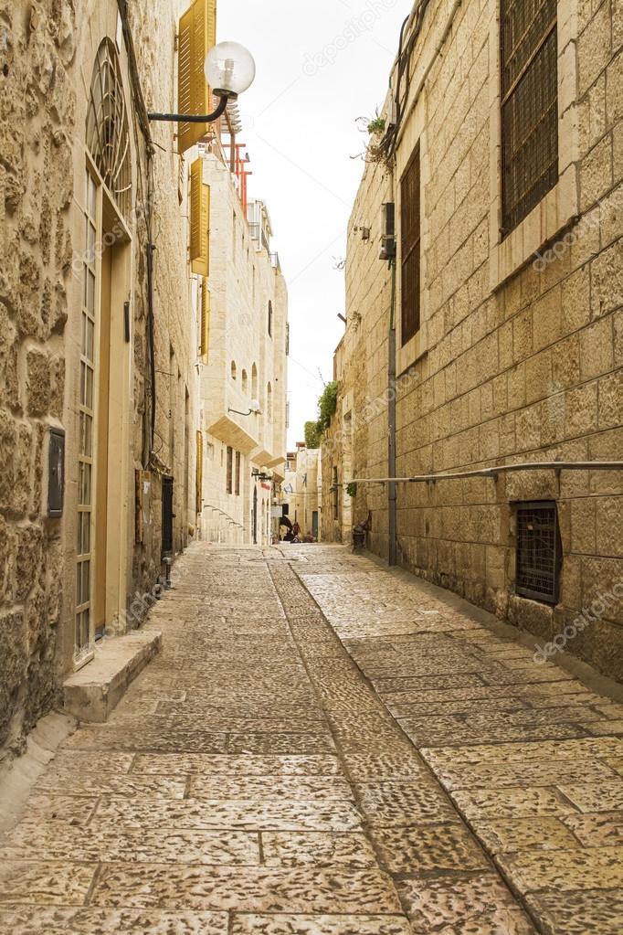 Jerusalem street in the old city . Stock Photo by ©suprunvit 62083361