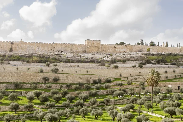 Zlatá brána do starého jeruzalémského města . — Stock fotografie