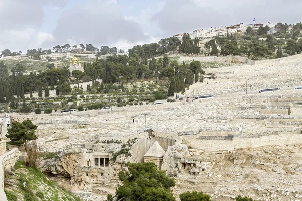 Елеонская гора в Иерусалиме  . — стоковое фото